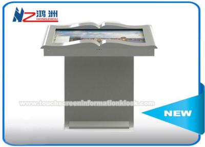 China White Color LCD Panel Self Service Library Kiosk , Library Self Checkout Kiosk Machines for sale