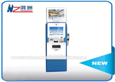 China Dual Touch Screen Coin Counting Kiosk Display Stands Multi Languages Supported for sale