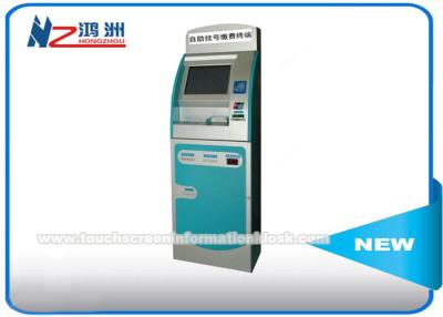 China 17 Inch Free Standing Hospital Check In Kiosk With Multi Touch Screen And Printer for sale