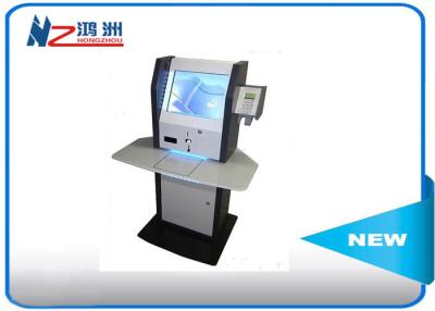 China LCD multimedia display self service information kiosk with desktop visitor management system for sale