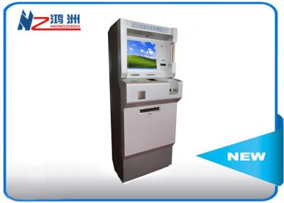 China Metal Keyboard Self Payment Kiosk , Touch Screen Computer Kiosk With Card Dispenser for sale