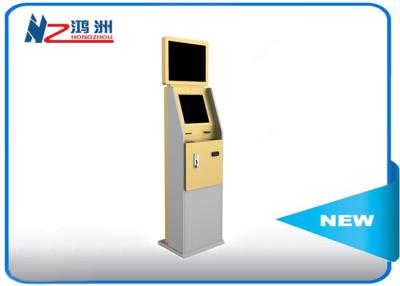 China Dual Display Bank Atm Machine With Stand Pc , Stand Alone Outdoor Kiosk for sale