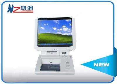 China Indoor IRM touch card dispenser kiosk in hospital lobby , 55 Inch intelligent self service kiosk for sale