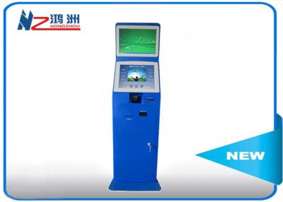 China Indoor / Outdoor Coin Counting Kiosk Billing And Paymen All In One Computer , Blue for sale