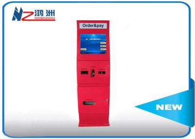 China Windows wireless advertising touch screen cash kiosk machines with sheet metal shell for sale