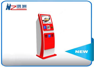 China Electronic Multi Interactive Touch Screen Kiosk LED Digital Signage , Red for sale