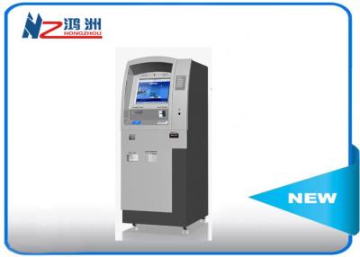 China Custom hotel self check in kiosk LED touch screen 500cd/m2 Brightness for sale