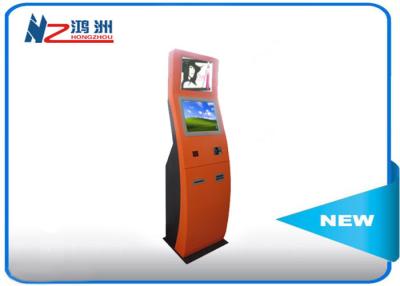 China RFID card reader Self Service Check In Kiosk with red powder coated for sale