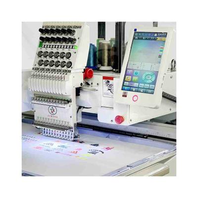 China Garment Shops Lihong Two Head 15 Needles T-shirt Computer Sequin Tying Device Embroidery Machine for sale