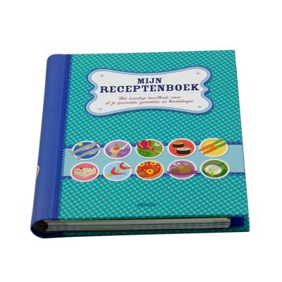 China Eco Friendly Custom Hidden Yarn - O Binding Recipe Notebook Printing with Index for sale