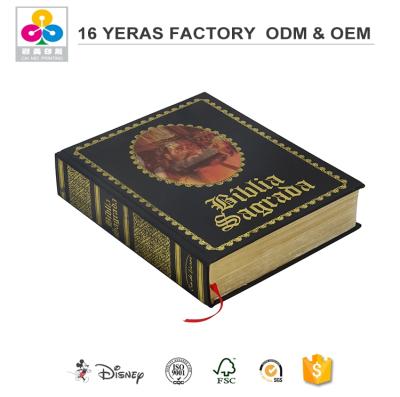 China Custom Eco Friendly Vinyl Embossed Spanish Bible Printing Factory for sale