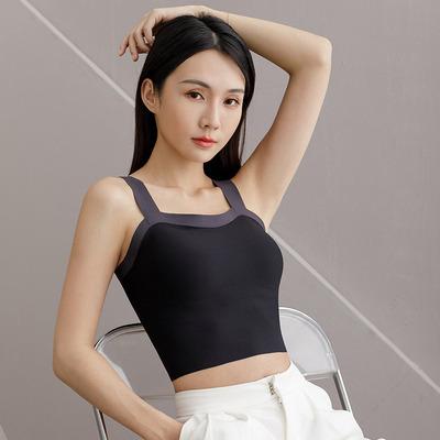 China Underwaist Brand Design Women's Backless Bra Top Underwaist Women Camisole Antibacterial Unique Sexy Fitness Vest For Ladies for sale