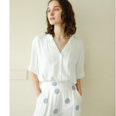 China Hot Sale Summer Women Pajamas QUICK DRY Shorts Sets Star Sky Pattern Sleepwear For Girls Outdoor Woman Home Wear for sale