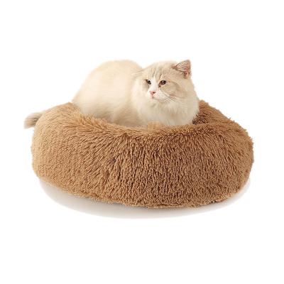 China 2022 Wholesale Hot Selling Cute Luxury Plush Memory Foam Cat Dog Bed Comfortable Mechanical Wash for sale