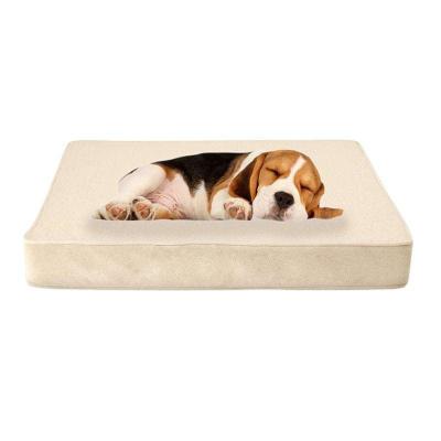 China Exquisite Luxury Simple Modern Style Mechanical Washing All Season Plush Square Dogs Bed for sale