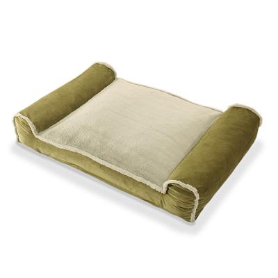 China Mechanical Wash Promotional Products Luxury Boutique Bedroom Foam Warm Plush Dog Bed Sofa for sale