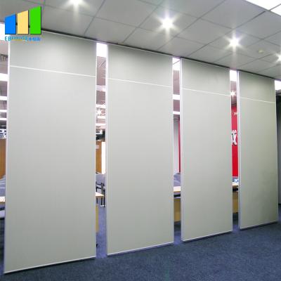 China Modern Aluminum Frame Soundproof Wall Dubai Partition Wall Fireproof Sliding Movable Partition For Hotel for sale