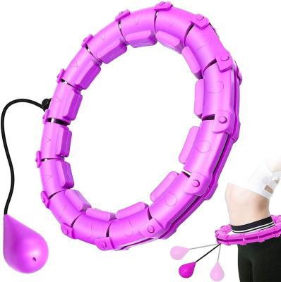 China Hoola Smart Weighted Circles Hoola Extra Circle Pieces , 2 in 1 Abdomen Fitness Weighted Massage Hoola Circle for sale