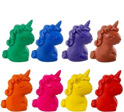 China Finger Crayons for Toddlers 8-Color Non-Toxic Unicorn Crayons, Non-Stick Art Supplies, Finger Puppets, Classroom Rewards, Toys for Kids for sale