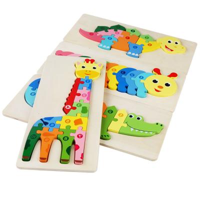 China Montessori Toys for 1 Year Old Wooden Puzzles for Toddlers - Animal Shape Montessori Toy Jigsaw Puzzles Preschool Educational Toys Gifts for Toddler for sale