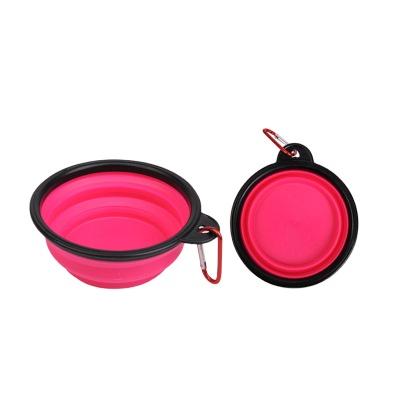 China Viable Collapsible Collapsible Silicone Large Capacity Portable Travel Dog Bowl for sale