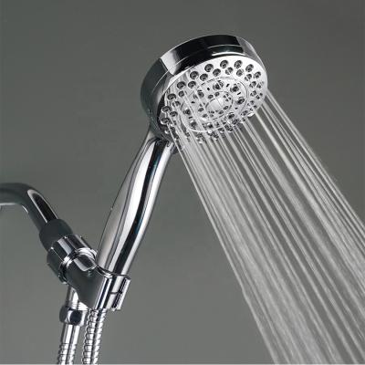 China With diverter BSL-S5005 Xiamen factory manufacture round 5 function ABS plastic full Chrome modern hand shower head for sale