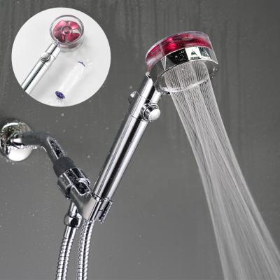 China New style diverter BSL-S1009 ABS bathroom pp high pressure hand hold water shut off filter Turbo fan shower head for sale