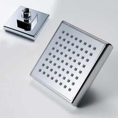 China With 4 Inch Full Chrome ABS Plastic Overhead Shower Head SH1016 Xiamen, Bathroom Square Overhead Rain Shower for sale