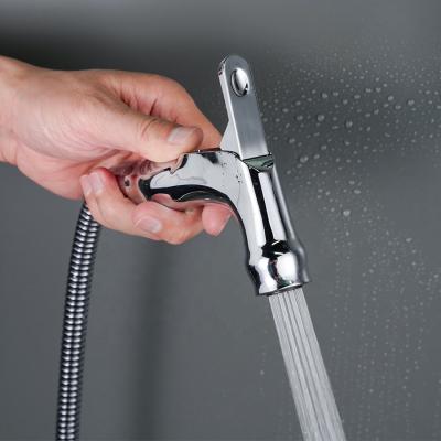 China TS1001 High Quality Easy Bathroom Hand Shower Portable Toilet Chrome Plated ABS Shattaf Bidet Sprayer Toilet Shower for sale