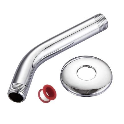 China With Turnout BSL-SA001 Xiamen High Quality Bathroom 6 Inch Round Wall Mount Stainless Steel Polished Chrome SS Shower Arm for sale