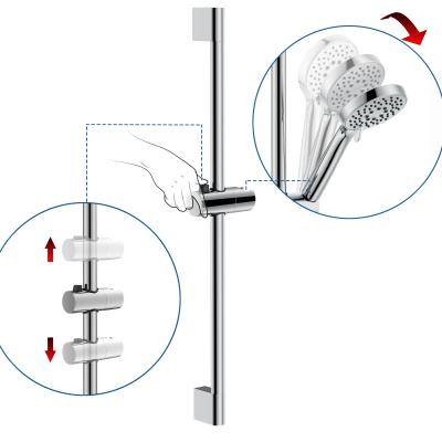 China With Slide Bar BSL-SB1002 Xiamen Chrome Plated Shower Set Hand Shower Rail Wall Mount Stainless Steel Shower Slide Bar for sale