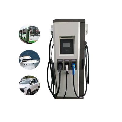 China Residential / General Purpose AC & DC Integrated Public EV Charger CCS + CHAdeMO + Type - 2 EVSE DC EV Fast Charger for sale