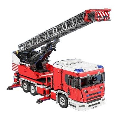 China DIY TOY Fire Engine Toy Radio Control Toy Model Building Block Car Building Block Set for sale