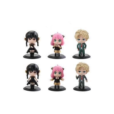 China 2022 High Quality Hot Sale SPY X FAMILY 6PCS/SET Anime Figure Action Number Spy X Family Figure Model Toy For Kids for sale