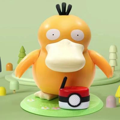 China High Quality Model Toy Cartoon Platypus Action Figure Psyduck Dancing Psyduck Push Anime Figure Kids Music Box Kid for sale