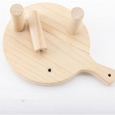 China Europe suitable for courtyard indoor outdoor decoration family modern wooden flower pot stand with handle for sale