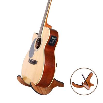 China GUITAR Musical Instrument Store Use Wooden Instrument Stand Portable Ukulele Guitar Stand for sale