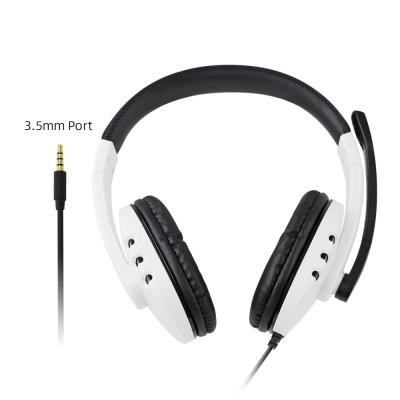 China 2021 Headband Simple Design Gamer Headset White Noise Canceling Earphone Game for sale