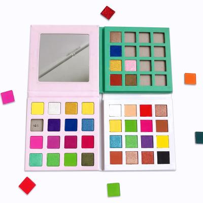 China High Waterproof Makeup Pigment Eyeshadow Make Your Own Brand Pretty Custom Eyeshadow Palette for sale