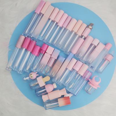 China Best Quality Big Lip Gloss Lip Brush Wand Tubes Empty Cute Lip Gloss Tubes Custom Square Squeeze Tubes With Packaging for sale