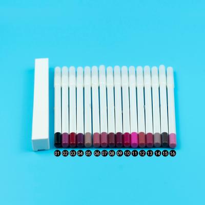 China Matte Creamy Lip Crayon Private Label Waterproof Lip Liner White Lipstick for sale