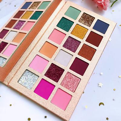 China Eye Makeup Vegan Eyeshadow Palette Private Label Glitter Waterproof Eyeshadow for sale