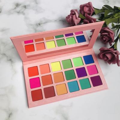 China Waterproof 18 Colors New Arrival Dye Eyeshadow Palette Beauty Makeup Eyeshadow Top for sale