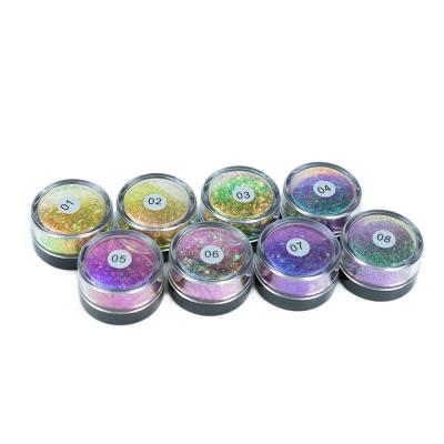 China Multichrome Waterproof Pigment Cosmetic Eyeshadow Loose Powder Chameleon Eyeshadow Powder for sale