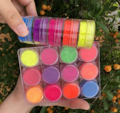 China Waterproof Neon Multicolor Neon Eyeshadow Powder Eyeshadow Suit Powder Eyeshadow Pile Fine Powder for sale