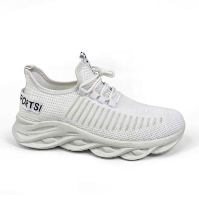 China Cushioning High Quality Comfortable Fly Knit Breathable Casual Sneakers Wholesale For Men for sale