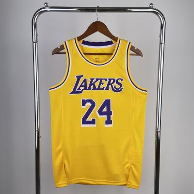 China Newest size 2023 hot-pressed Los Angeles basketball tank tops tops Anthony Davis basketball uniform shirts for sale