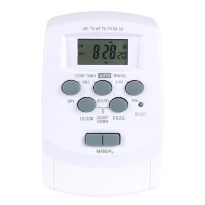 China Heavy Duty Weekly Programmable Countdown Digital Timer Outlet Switch for sale