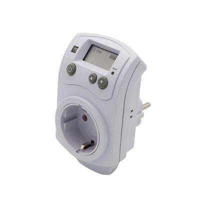 China Homehold EU/Germany Plug Digital Plug Thermostat Controller Automatic Control Switch EU Plug Adjustable Temperature Controller for sale