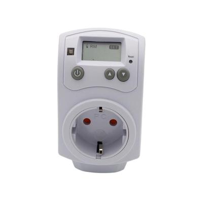 China Homehold 230VAC 16AMPS EU Plug Room Heater Thermostat Digital Plug-in Temperature Controller Germany Controlled Sockets Switch for sale